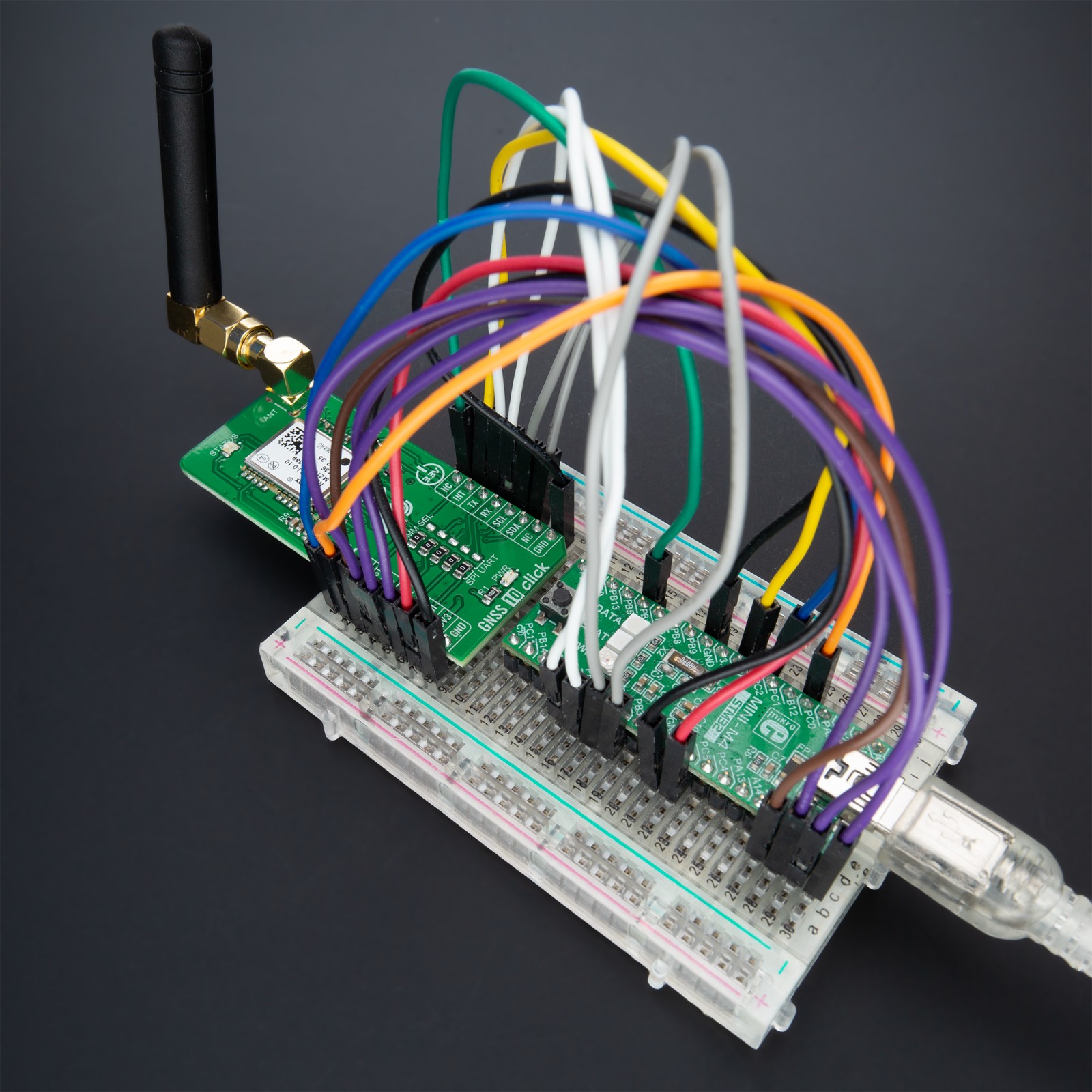 MIKROE GNSS 10 CLICK (MIKROE-5078)– Multi-Constellation NEO-M8J GNSS Receiver, mikroBUS Interface