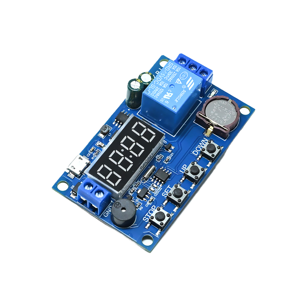 Multifunction RTC Real Time Clock Timer Relay Module Clock Controller 24H 5 Mode with LED Display