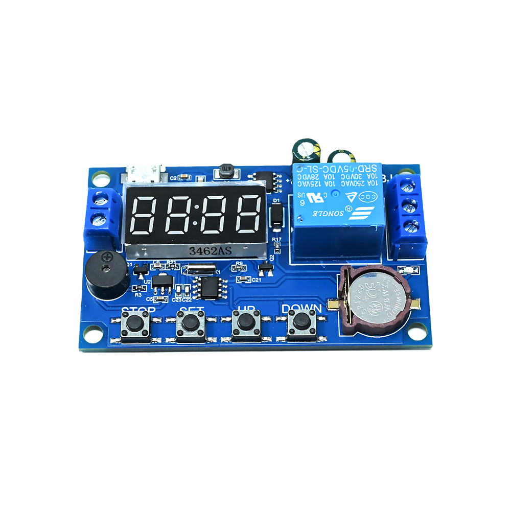 Multifunction RTC Real Time Clock Timer Relay Module Clock Controller 24H 5 Mode with LED Display