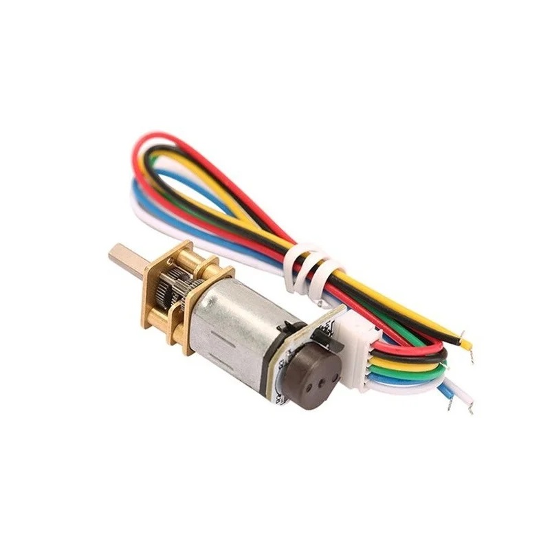 N20 12V 300RPM Micro Metal Gear Motor With Encoder