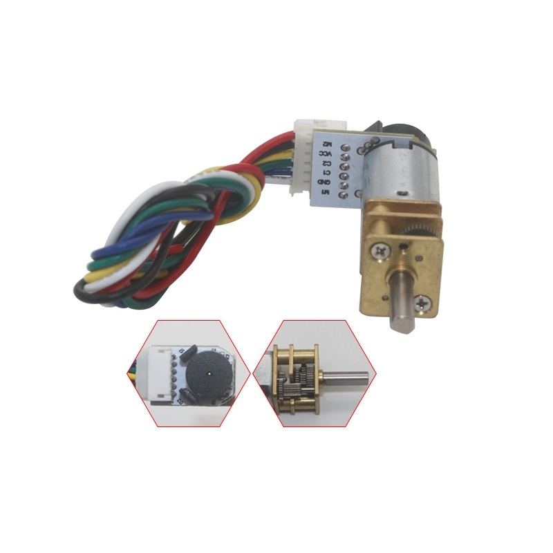 N20 6V 200RPM Micro Metal Gear Motor With Encoder