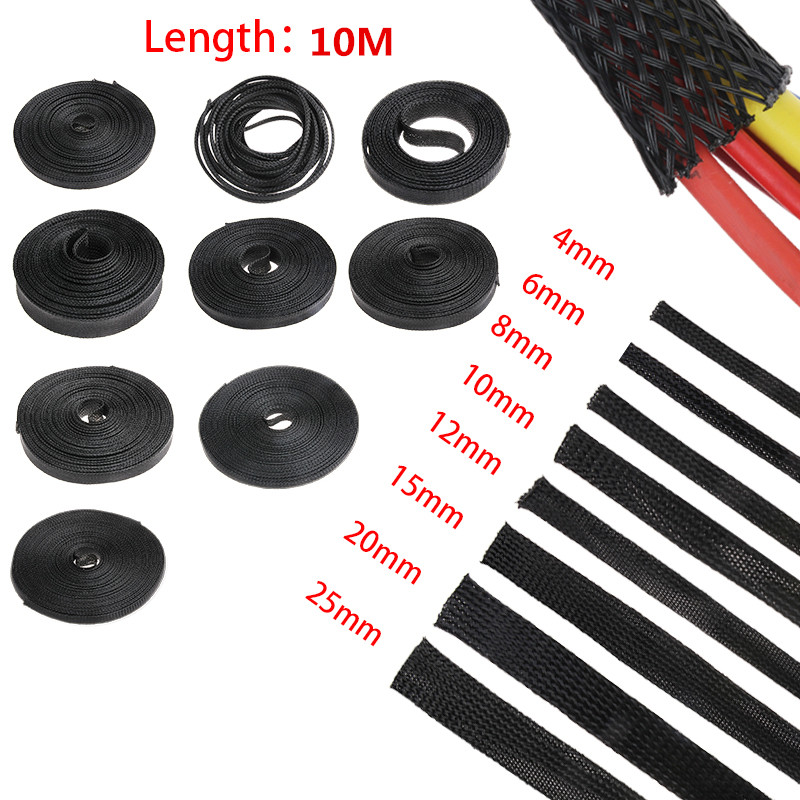 Nylon 20mm Expandable Braided Sleeve for Wire Protection-2M Length