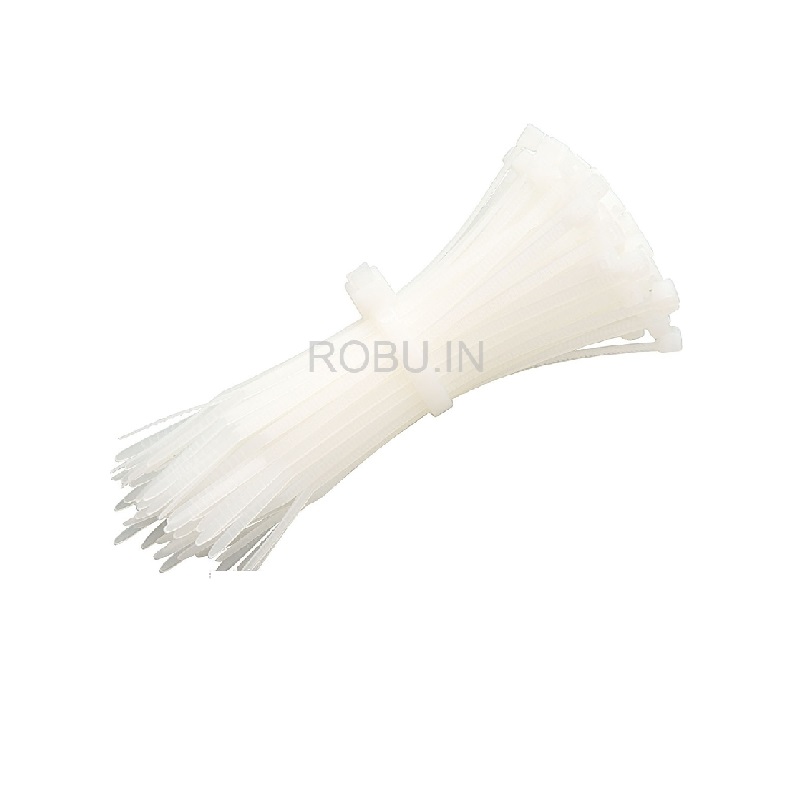 Nylon Cable Zip Ties 150 mm White (100pcs)