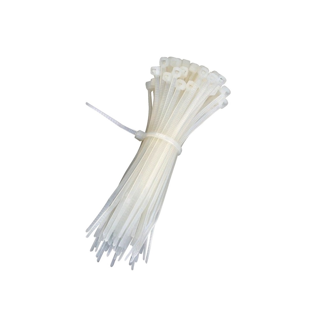 Nylon Cable Zip Ties 300 mm White (100pcs)