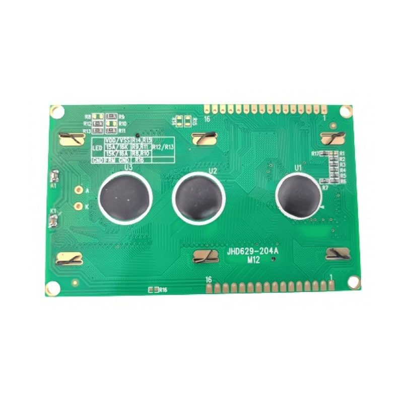 Original JHD629 20×4 character LCD Display with Yellow Green Backlight