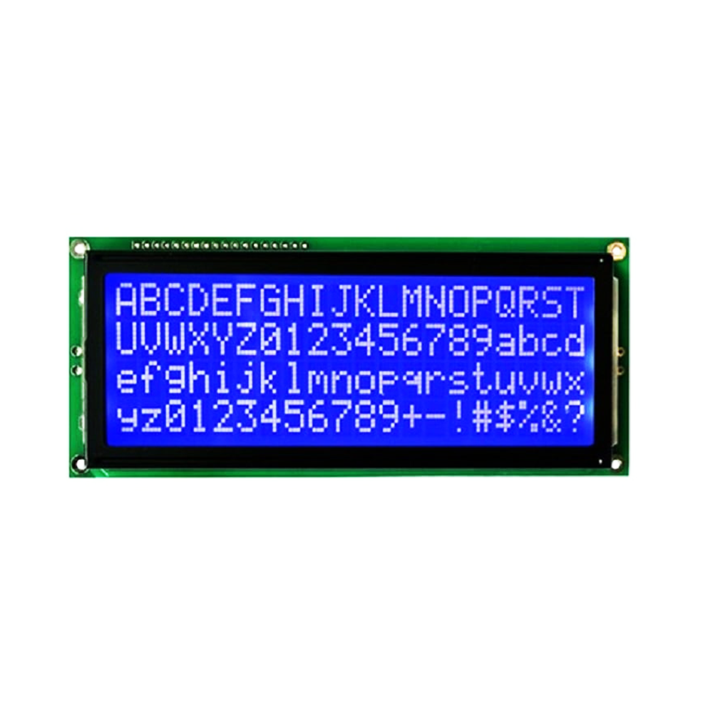 Original JHD762 20×4 character LCD Display with Blue Green Backlight
