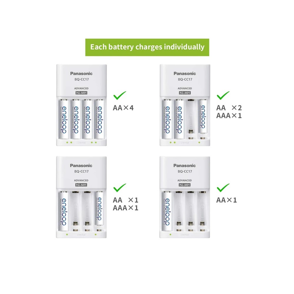Panasonic BQ-CC17 Eneloop Advanced Charger for Ni-MH Battery Cell