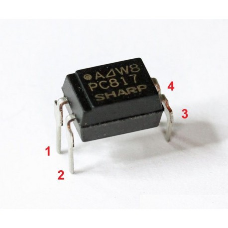 PC817 DIP-4 Transistor Output Optocoupler (pack of 1)