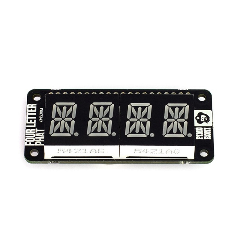 PIMORONI Four Letter pHAT – Four Letter Display for Raspberry Pi