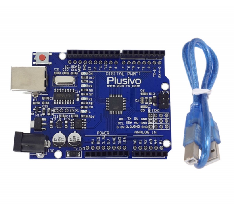 Plusivo UNO R3 Development Board (ATmega328p and CH340) + Cable