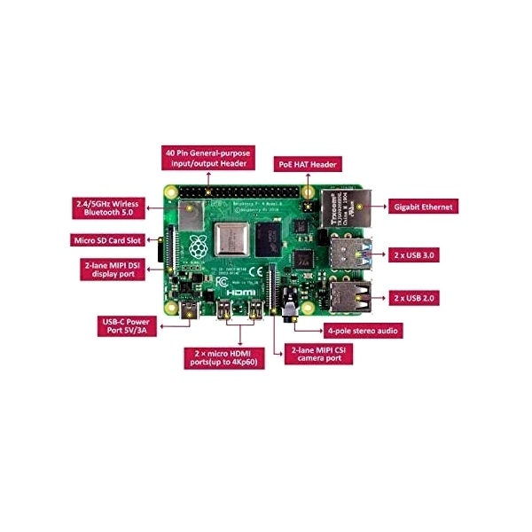 Raspberry Pi 4 Model B with 4GB RAM