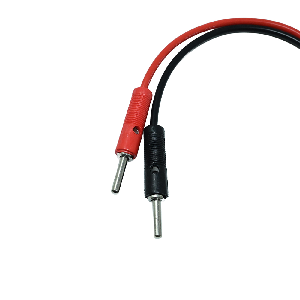 SafeConnect Nylon T-Connector Male to Banana Connector Charge Adapter Cable