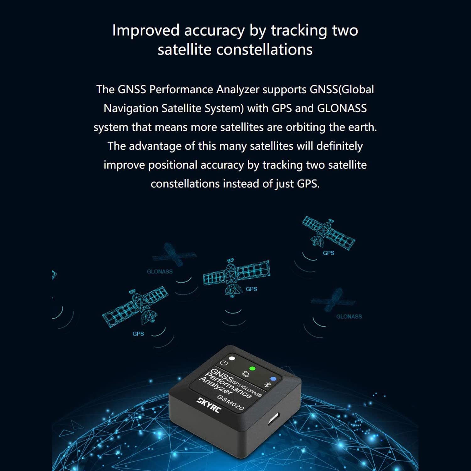 SKYRC GSM020-GNSS Performance Analyzer / Speed Meter for RC Models