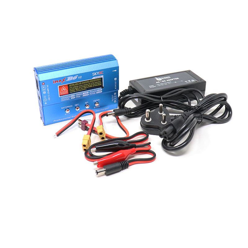 SkyRC IMAX B6 V2 60W 1-6A Charger/Discharger 1-6 Cells with DC 5A 12V 60W Power ADAPTER AC
