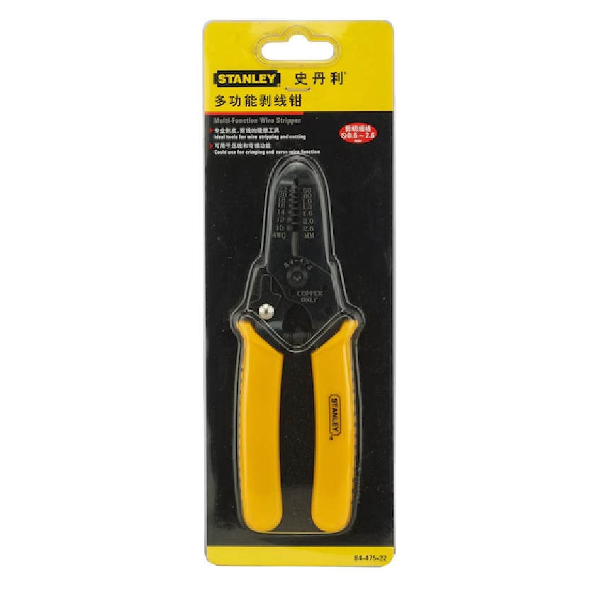 Stanley 84-475-22 WIRE STRIPPER (CUTTER)-AWG12-22, 150MM