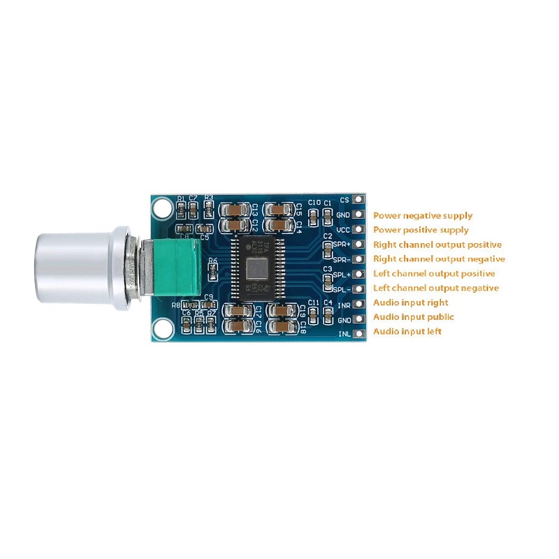 TPA3116D2 DC 12V-24V 2x50W Dual Channel Mini Digital Amplifier D Class 50W+50W