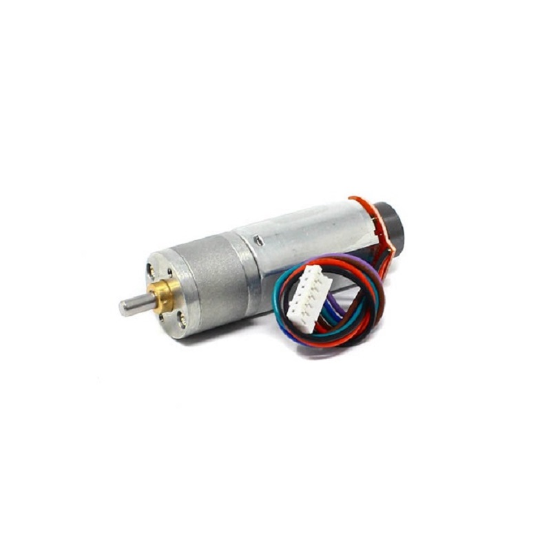 TT Motor – N20 12V 52RPM Metal Gear Motor With Encoder D Type Shaft
