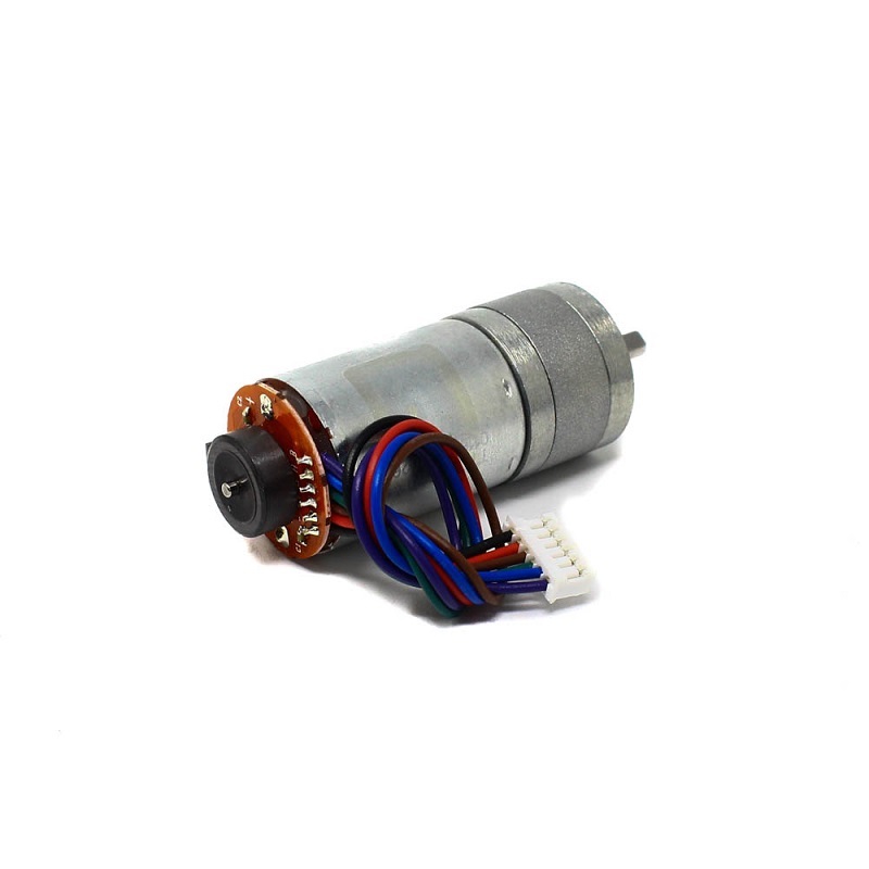 TT Motor – N25 12V 170RPM Metal gear Motor With Encoder D Type Shaft
