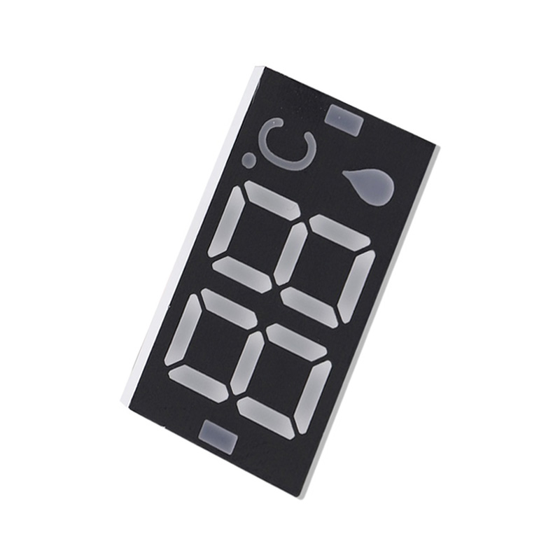Two digit white light shower LED digital tube, high brightness temperature display