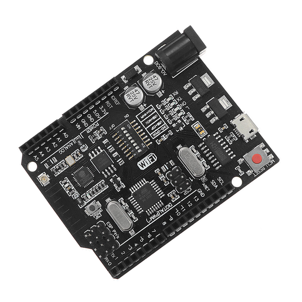 Uno+WiFi R3 AtMega328p+NodeMCU ESP8266 4mb Memory USB-TTL CH340G Compatible for Arduino UNO