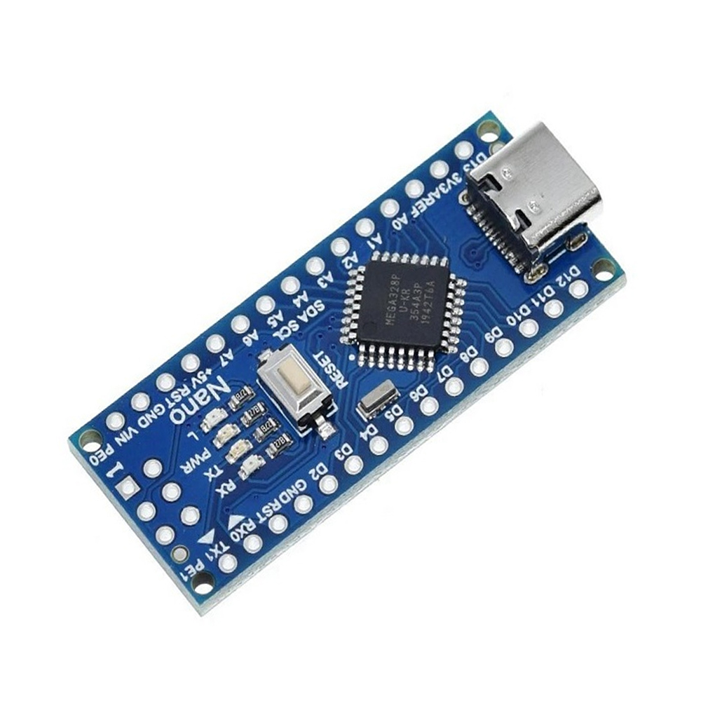 Unsoldered Nano V3.0 ATmega328P 5V 16MHz CH340 Type-C with WhiteType-C Cable 30cm