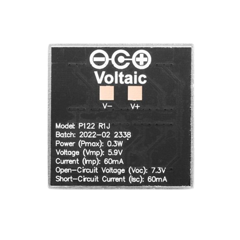 Voltaic P122 Mini Solar Panel – 0.3 Watt, 5.9Volt (ETFE)