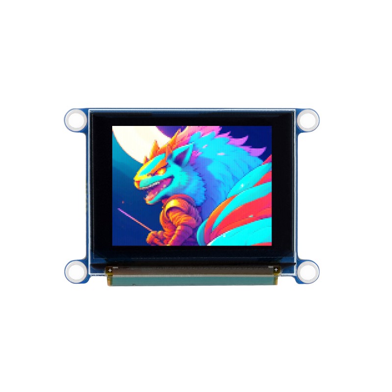 Waveshare 1.27inch RGB OLED Display Module, 128×96 Resolution, 262K Colors, SPI Interface