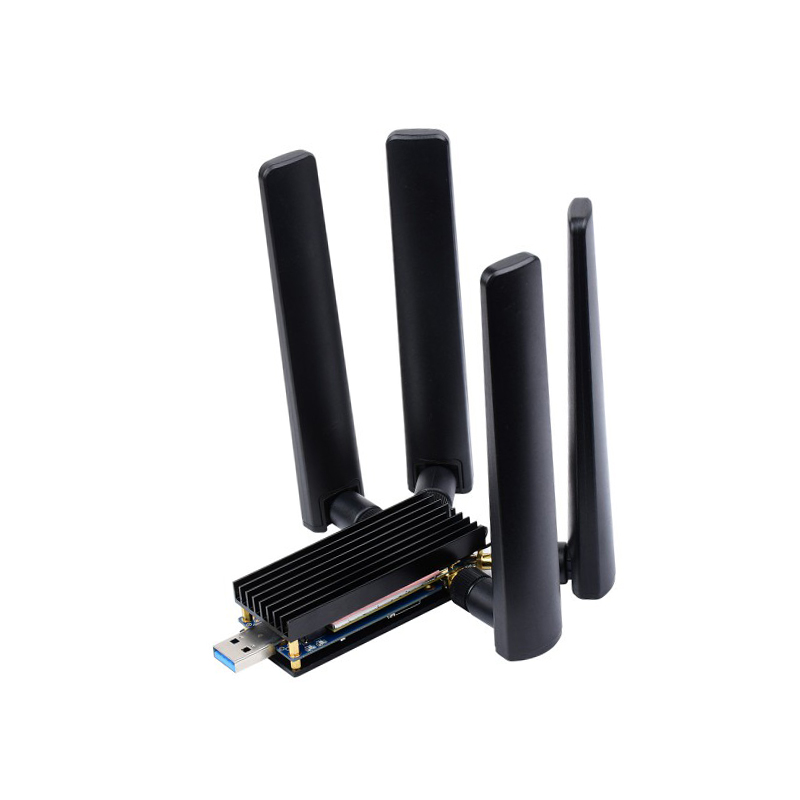 Waveshare 5G DONGLE Module with Quad Antennas USB3.1 port and M.2 Key B Interface without 5G Module
