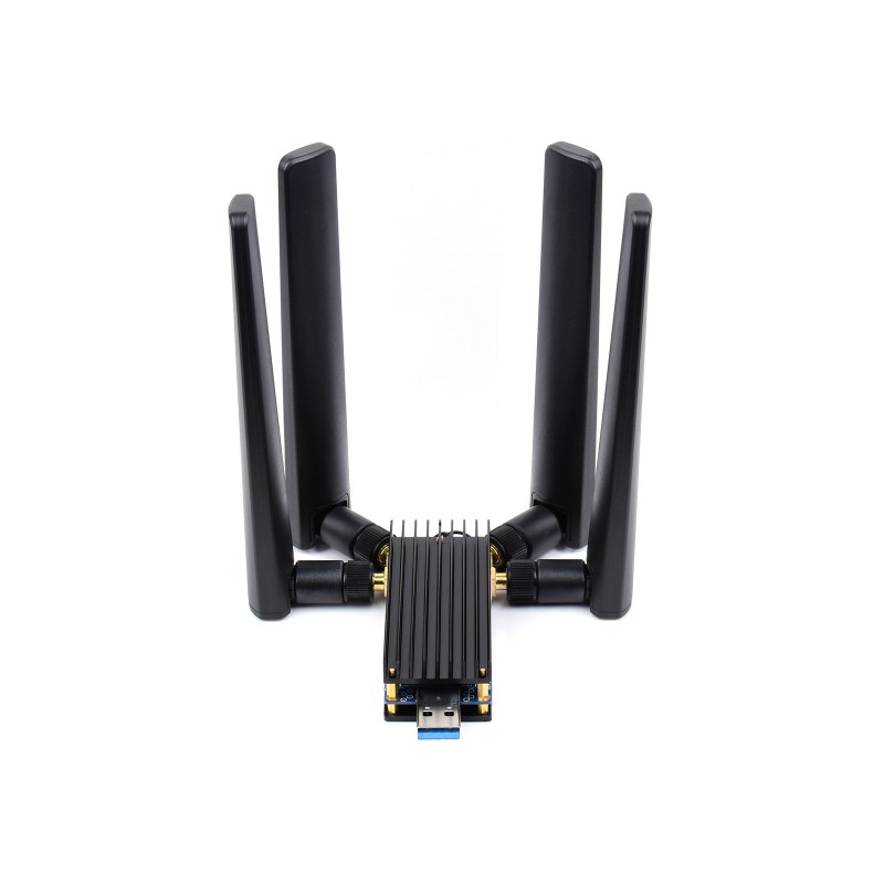 Waveshare 5G DONGLE Module with Quad Antennas USB3.1 port and M.2 Key B Interface without 5G Module