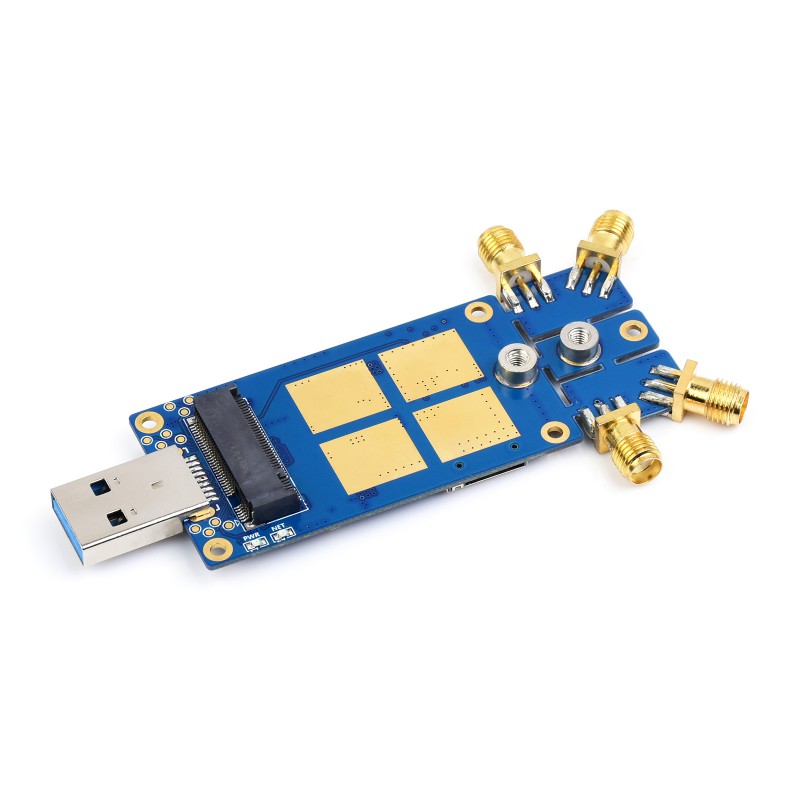 Waveshare 5G DONGLE Module with Quad Antennas USB3.1 port and M.2 Key B Interface without 5G Module