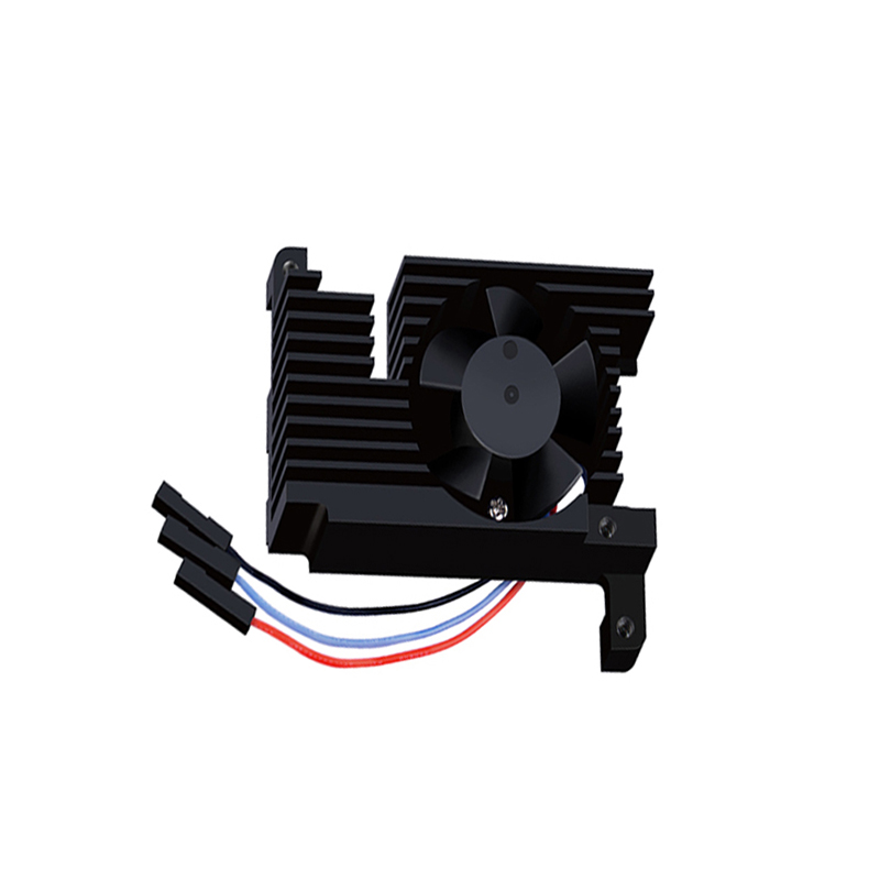 Waveshare Dedicated All-In-One Aluminum Alloy Cooling Fan For Raspberry Pi 4B, PWM Speed Adjustment, Better Cooling