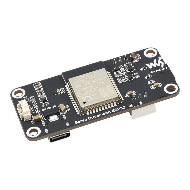 Waveshare ESP32 Servo Driver Expansion Board, Built-In Wi-Fi and Bluetooth