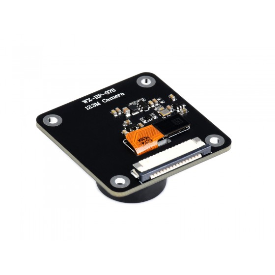 Waveshare IMX378-190 Fisheye Lens Camera for Raspberry Pi, 12.3MP, Wider Field Of View