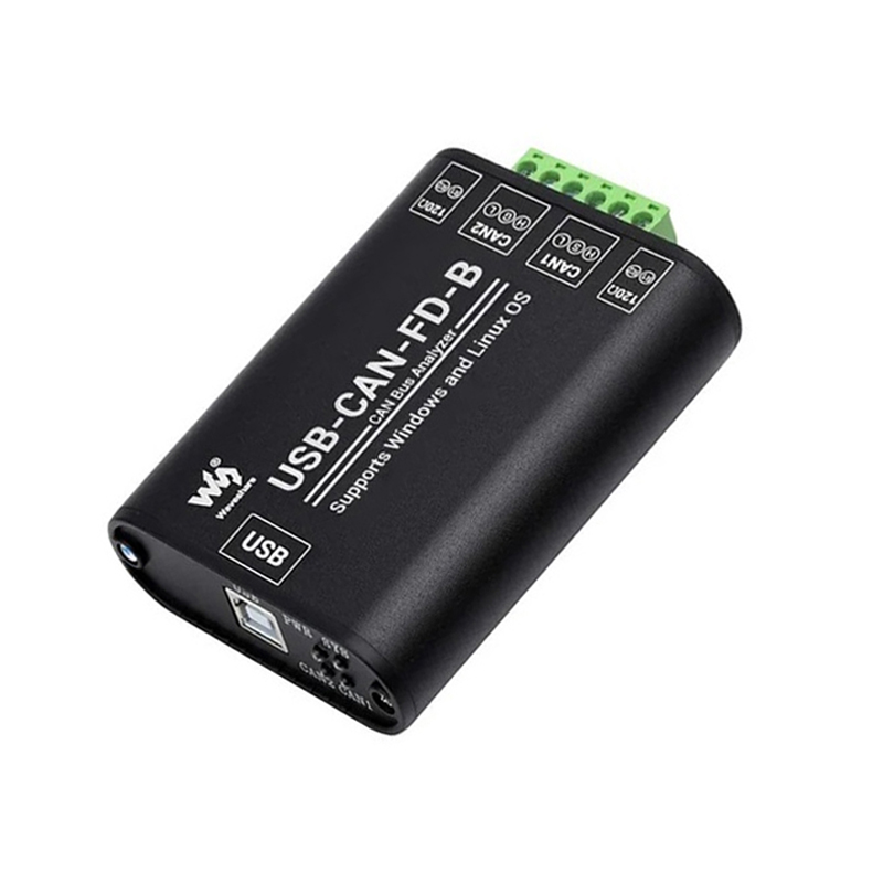 Waveshare Industrial Grade USB-CAN-FD-B CAN/CAN FD Bus Data Analyzer supports Windows + Linux OS
