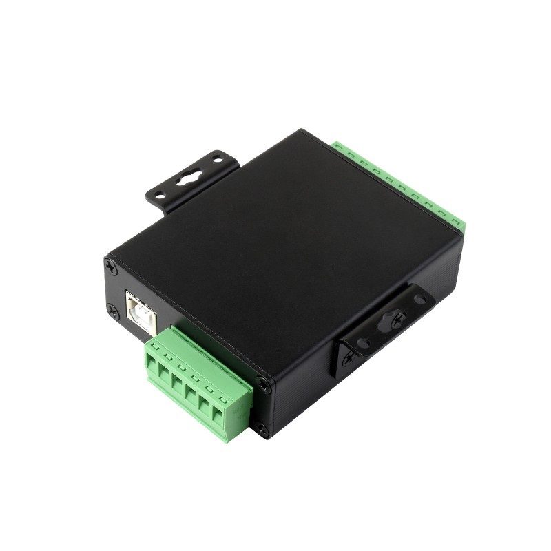 Waveshare Industrial Isolated USB To RS232/485 Converter, Original FT4232HL Chip, Supports USB To 2-Ch RS232 + 2-Ch RS232/485
