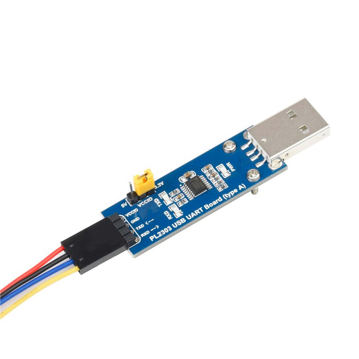 Waveshare PL2303 USB To UART (TTL) Communication Module V2, USB-A Connector