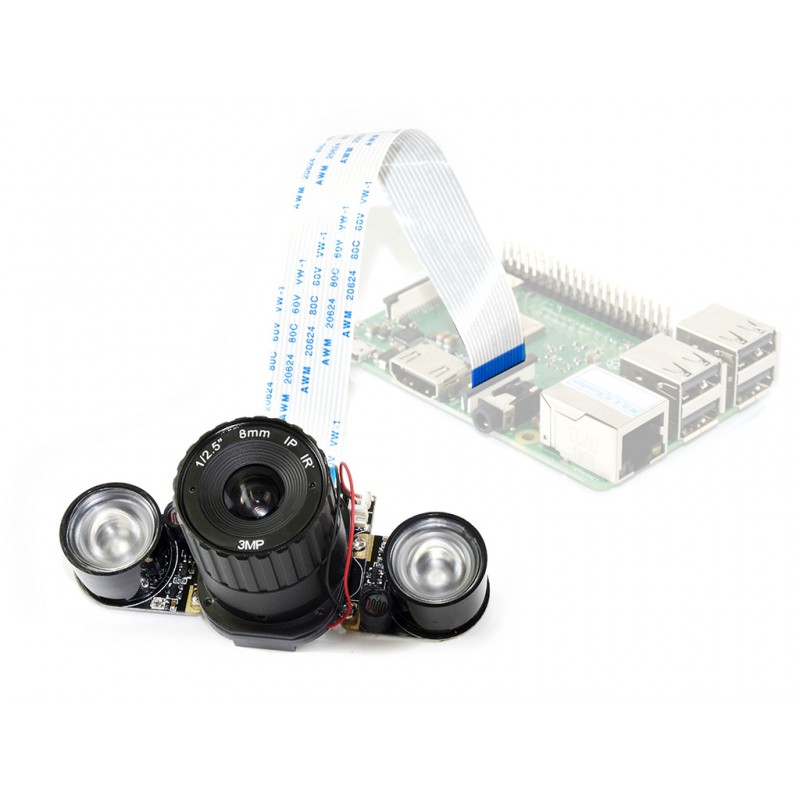 Waveshare RPi IR-CUT Camera (B), Better Image in Both Day and Night