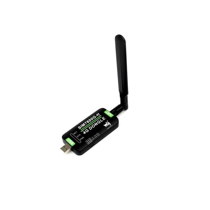 Waveshare SIM7600G-H 4G DONGLE, GNSS Positioning, Global Band Support