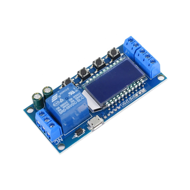 XY-LJ02 6-30V Micro USB, Digital LCD Display Time, Delay Relay Module, Control Timer Switch, Trigger Cycle Timing