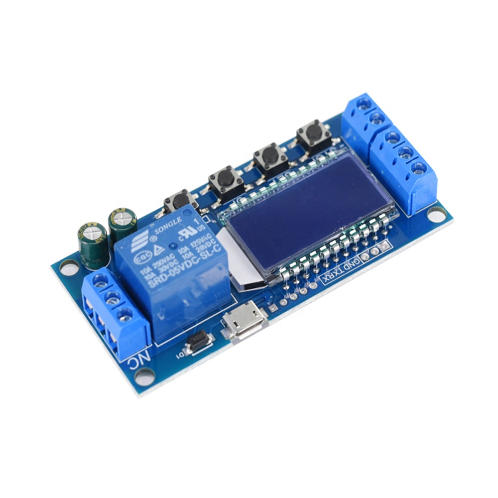 XY-LJ02 6-30V Micro USB, Digital LCD Display Time, Delay Relay Module, Control Timer Switch, Trigger Cycle Timing