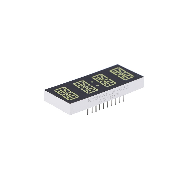 Yellow 4 digit 14 segment 54*20mm Led Alphanumeric Display