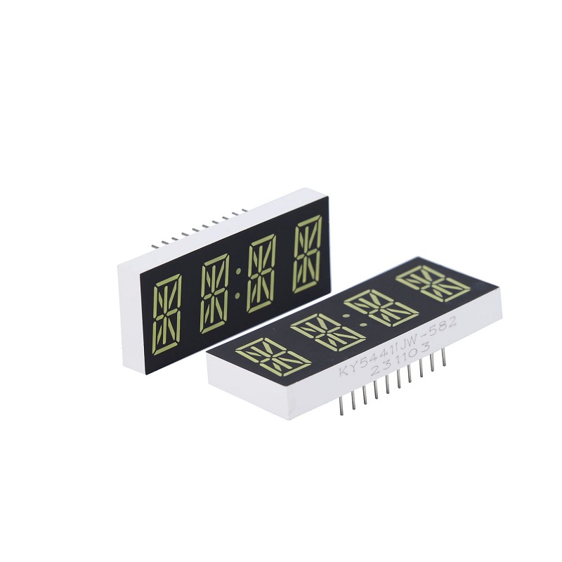 Yellow 4 digit 14 segment 54*20mm Led Alphanumeric Display