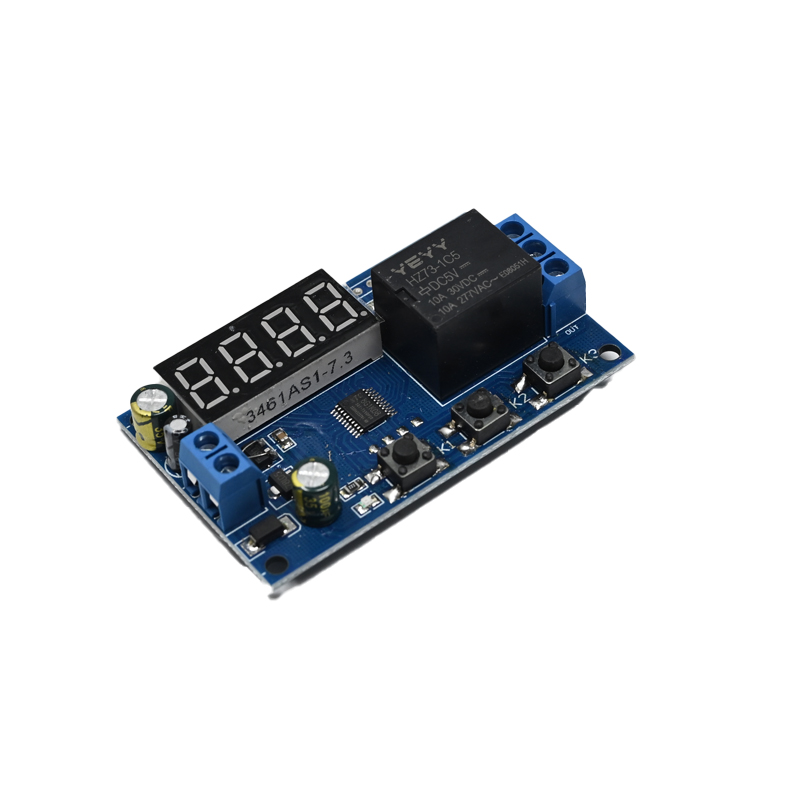 YEYY-1 DC6-7.4V Relay Module LED Display 3 Button Key 4 Digital Tube Timer Delay Switch Automatic Controller
