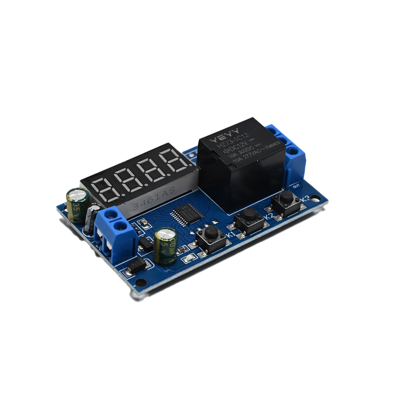 YEYY DC12V Relay Module LED Display 3 Button Key 4 Digital Tube Timer Delay Switch Automatic Controller