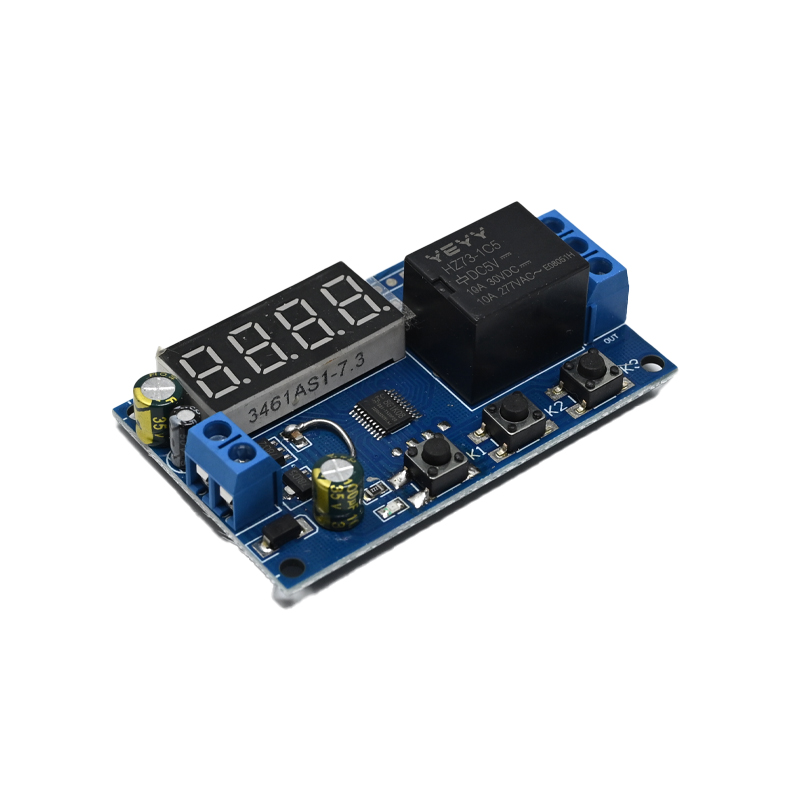 YEYY DC5V Relay Module LED Display 3 Button Key 4 Digital Tube Timer Delay Switch Automatic Controller