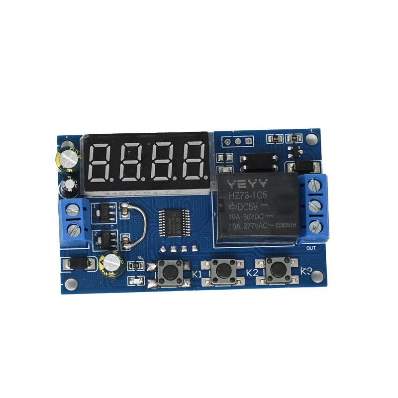 YEYY DC5V Relay Module LED Display 3 Button Key 4 Digital Tube Timer Delay Switch Automatic Controller